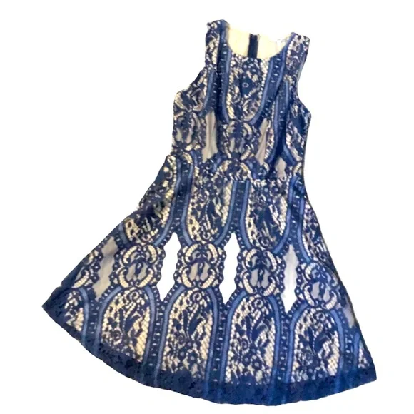 Blue Lace Dress by Charlotte Russe
